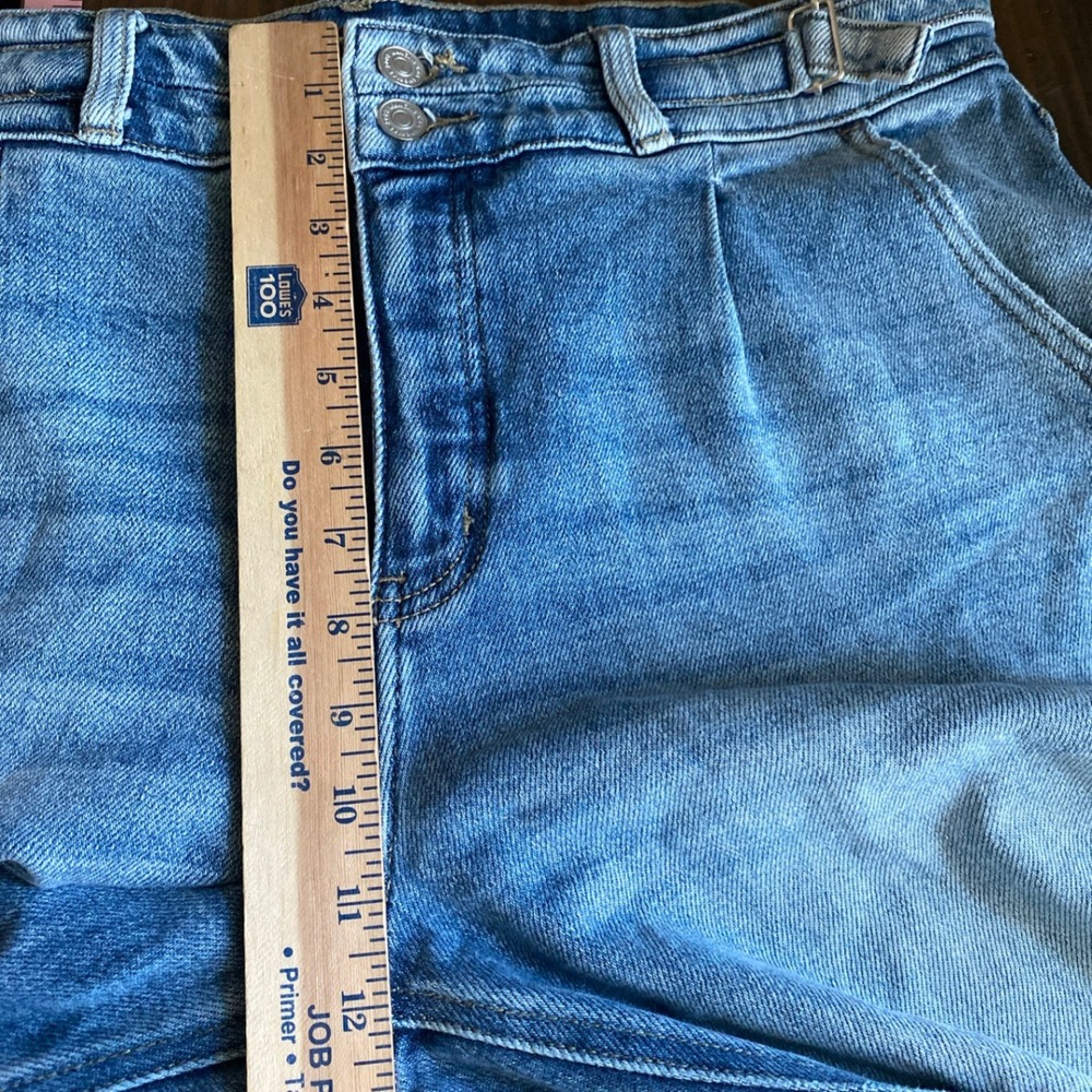 Kancan Jeans 14 Womens Light Denim Wide Leg Baggy Adjustable Buckle KC9368M-SF - Picture 6 of 9